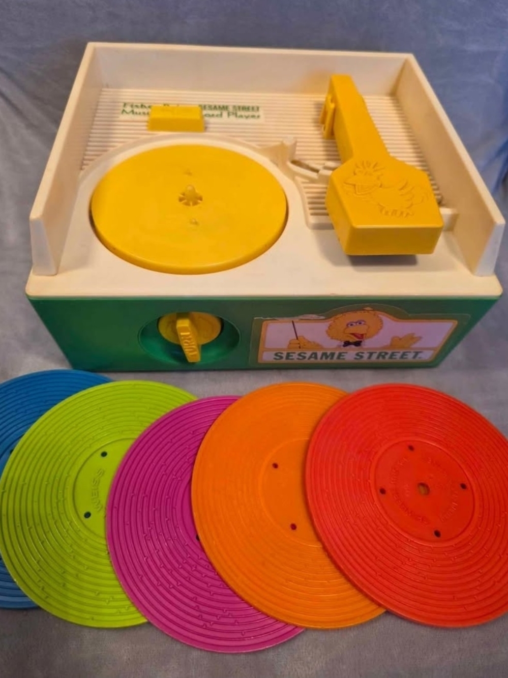 Vintage Fisher-Price Sesame Street Music Box Record Player